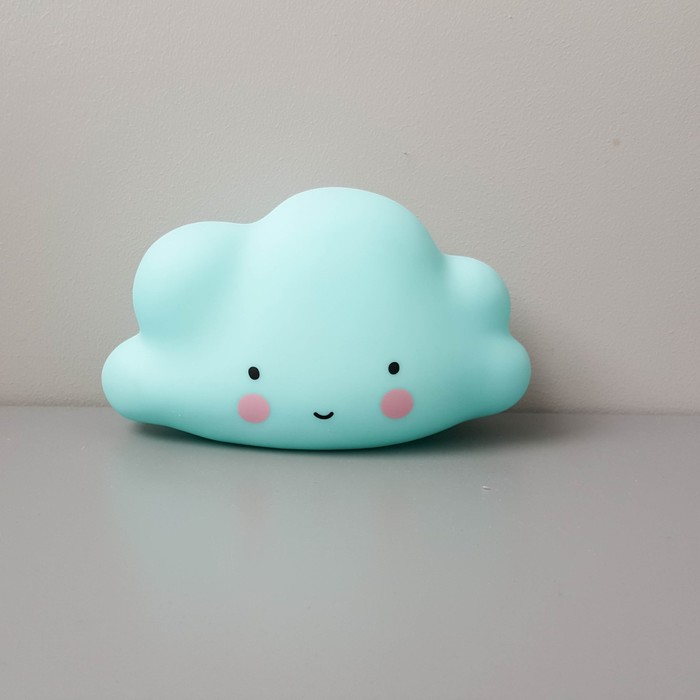 Ночник LED детский Cloud, батарейки LR44  в комплекте, 16 х 10 х 9 см, голубой