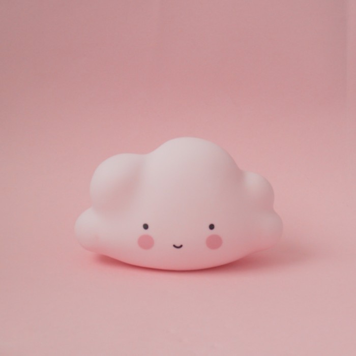 Ночник LED детский Cloud, батарейки LR44  в комплекте, 16 х 10 х 9 см, розовый