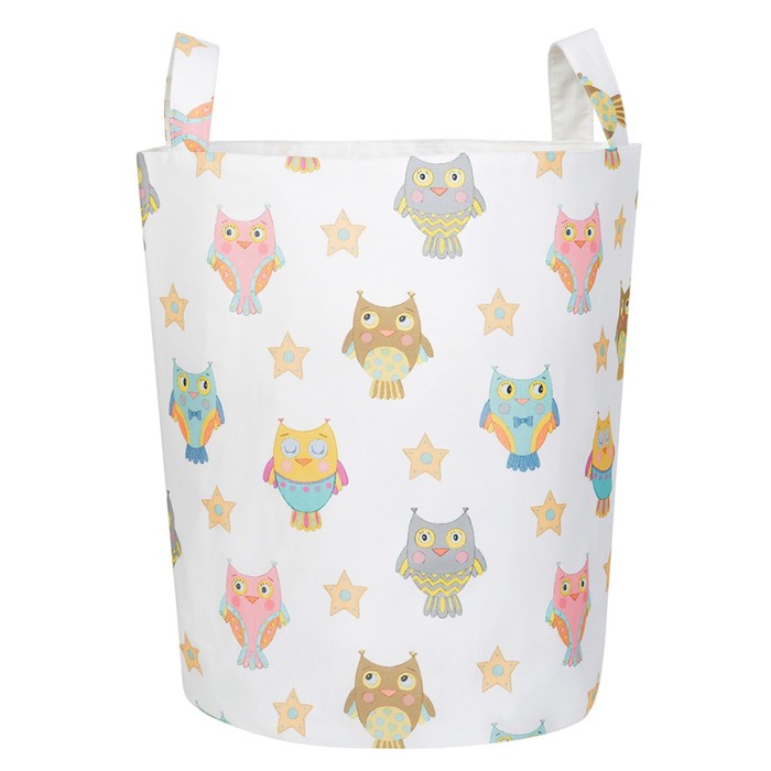Тканевая корзина, хлопок, "Милые Совята"