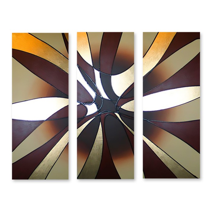 Модульная картина на стекле "Зонтик" 90*74 см