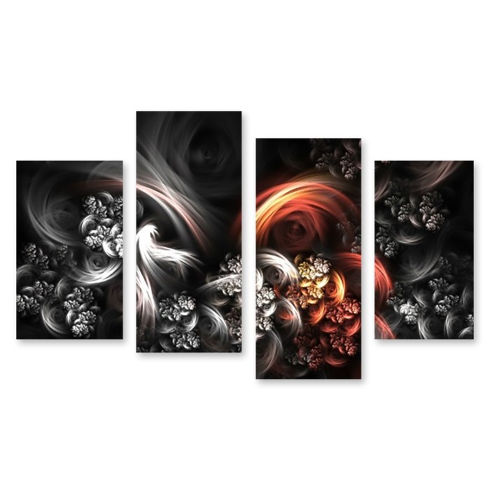 Модульная картина на стекле "Иллюзии" 120*72 см