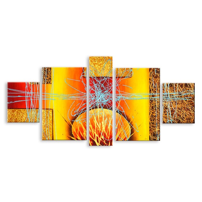 Модульная картина на стекле "Иллюзии" 90*41 см