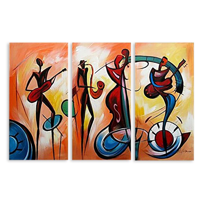 Модульная картина на стекле "Концерт" 120*76 см
