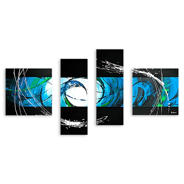 Модульная картина на стекле "Круговорот природы" 90*49 см