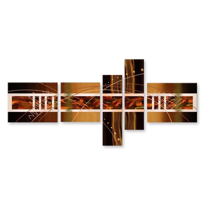 Модульная картина на стекле "Линии жизни" 120*52 см