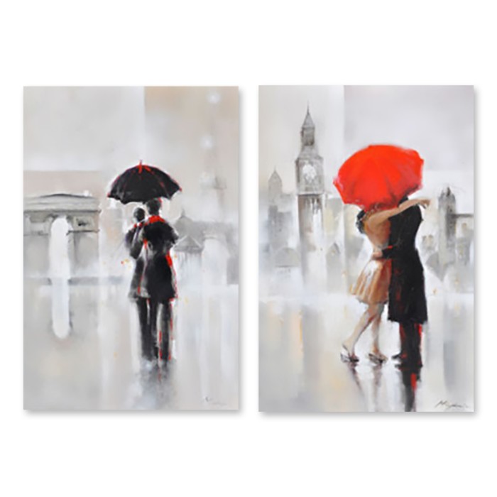 Модульная картина на стекле "Любовь" 120*89 см