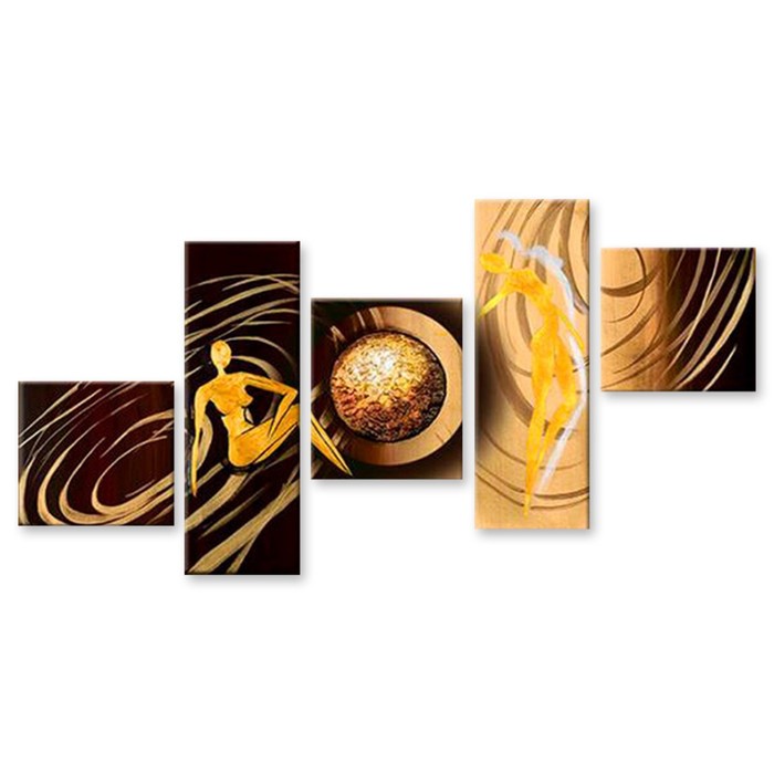 Модульная картина на стекле "Мечтающие" 120*59 см