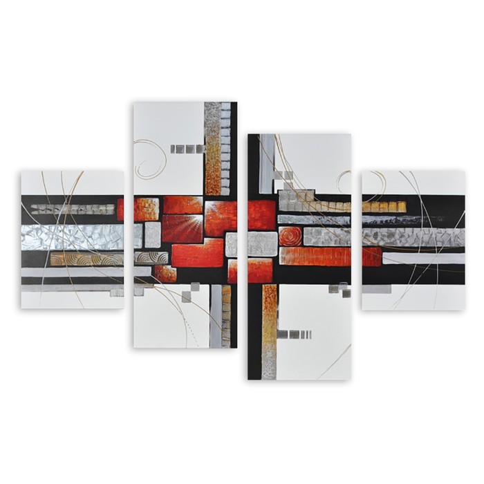 Модульная картина на стекле "Мужество" 120*79 см