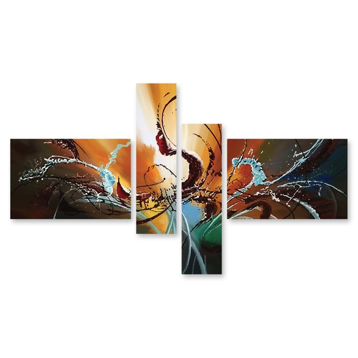 Модульная картина на стекле "Полёт" 90*46 см
