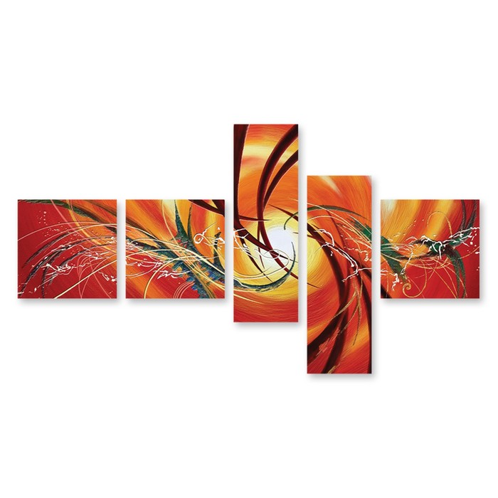 Модульная картина на стекле "Страсть" 120*49 см