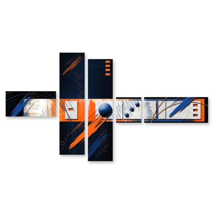 Модульная картина на стекле "Творческий беспорядок" 90*47 см