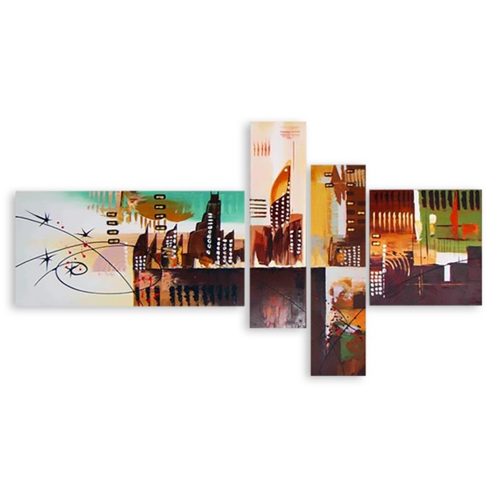 Модульная картина на стекле "Уик-энд" 90*53 см