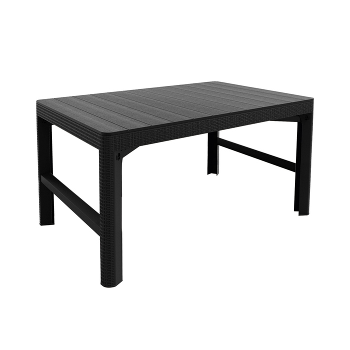 Стол Lyon rattan table, 120 х 70 х 65 см, цвет графит