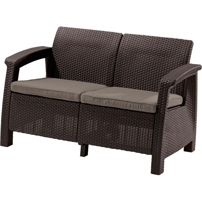 Диван Corfu Love Seat кор серая подушка 15829₽