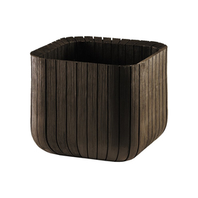 

Кашпо Wood Planter M, 30 × 30 × 30 см, коричневое