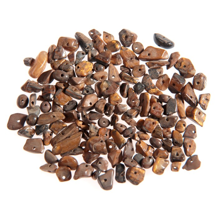 Набор бусин из натур. камня россыпью "Тигровый глаз" 30гр (LH000181)