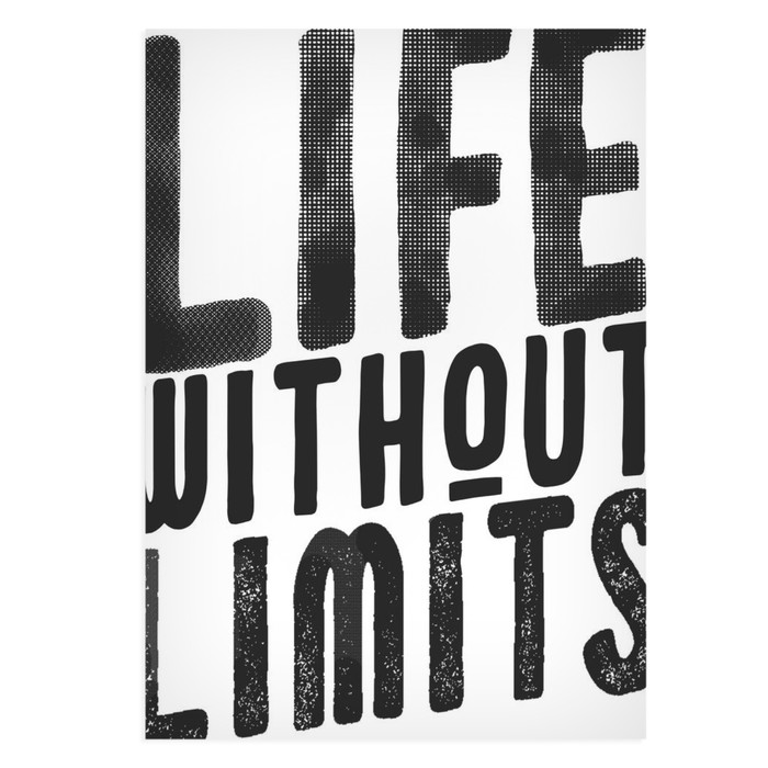 Постер А3 интерьерный «Живи без границ», 29 х 42 см