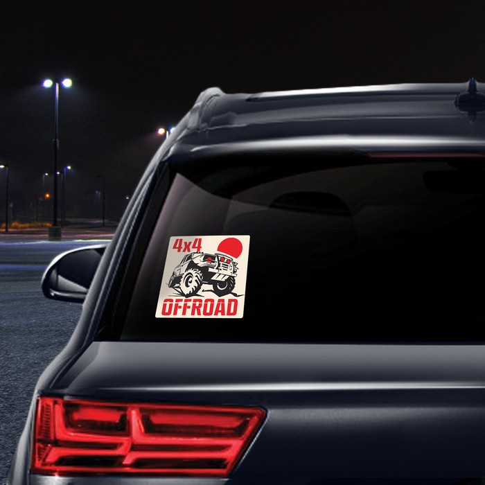 Наклейка на автомобиль "4х4 OFFROAD"