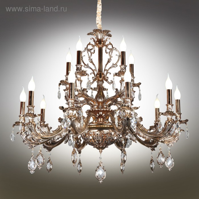 

Люстра подвесная Nureci 18x40Вт E14 Золото 85x85x141см