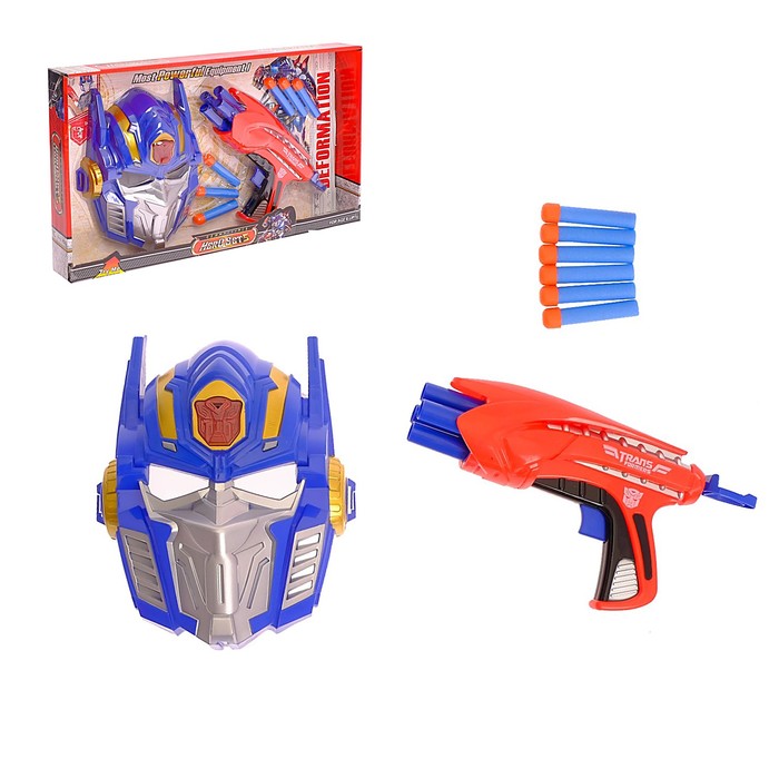 Набор трансформера "Предводитель", бластер, стреляет мягкими пулями