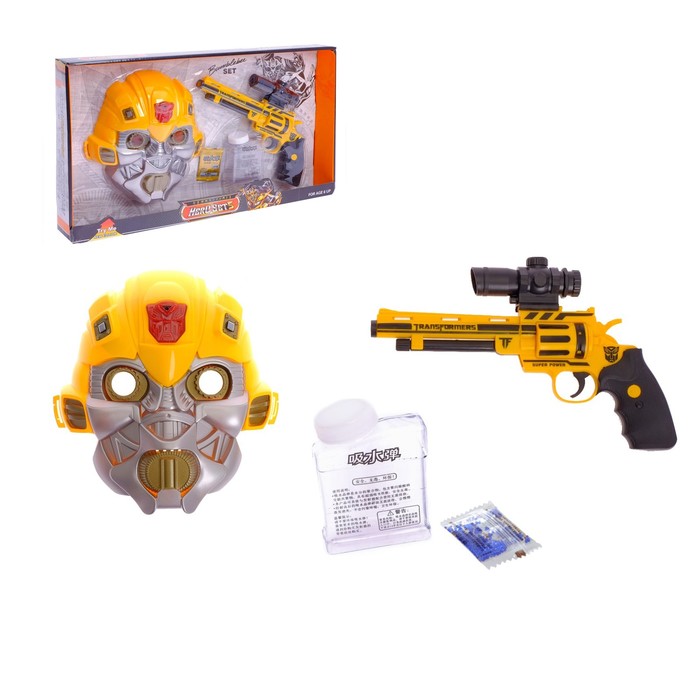 Набор трансформера "Шмель", пистолет, стреляет гелевыми пулями