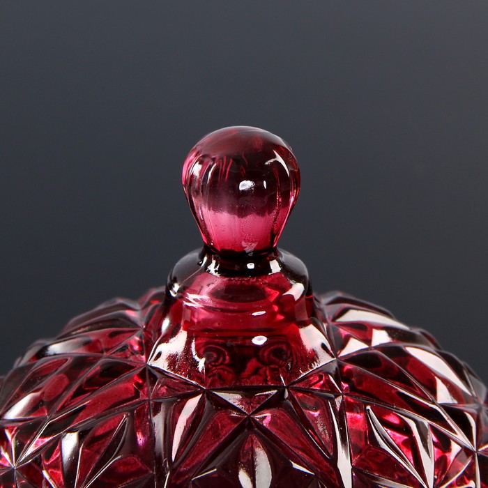 Сахарница 280 мл "Галерея", цвет красный