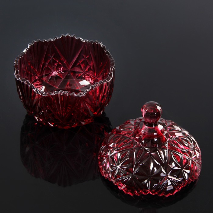 Сахарница 280 мл "Галерея", цвет красный