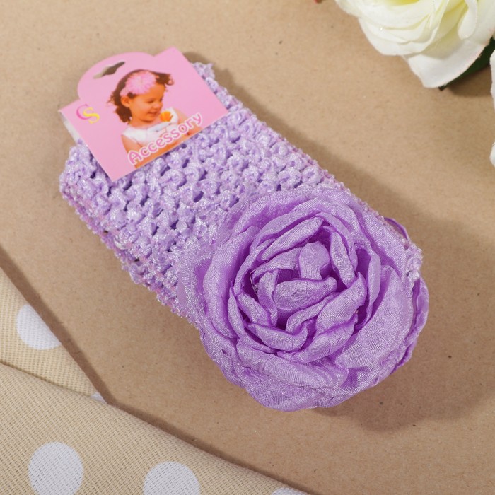 Повязка на голову "Бабочка", 15 см, микс