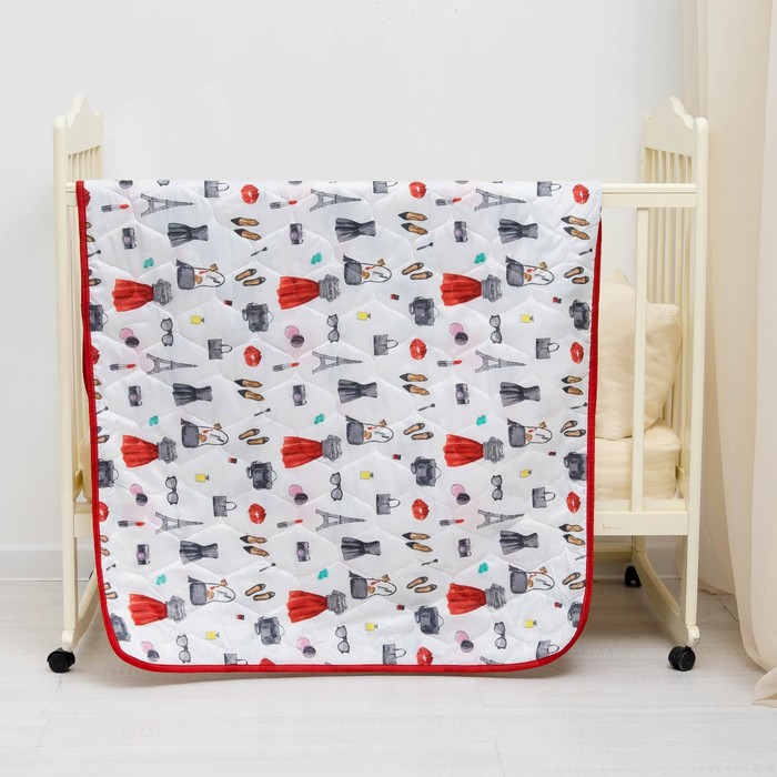 Покрывало Миледи детское 100 х 160 см Модница, пэ100%, сумка ПВХ на молнии