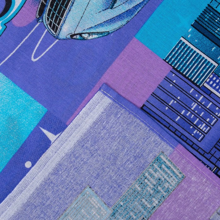 КПБ ДайПоспать Драйв 147*217 см, 150*220 см, 70*70 см 2шт, хл.100%, 125 гр/м