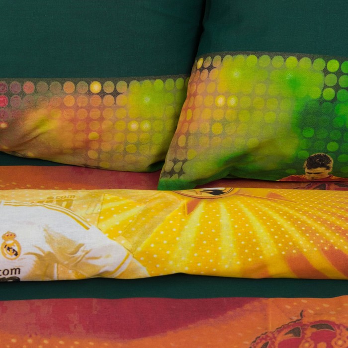 КПБ ДайПоспать Чемпионат мира 147*217 см, 150*220 см, 70*70 см 2шт, хл.100%, 125 гр/м