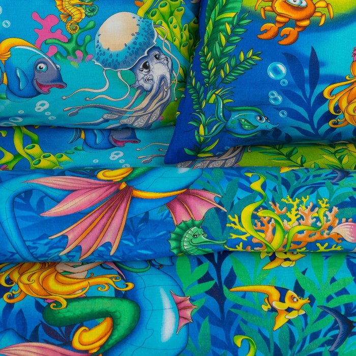 КПБ ДайПоспать Одиссея 147*217 см, 150*220 см, 70*70 см 2шт, хл.100%, 125 гр/м