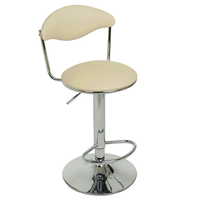 Стул барный "Джеймс" с подъемным механизмом, бежевый