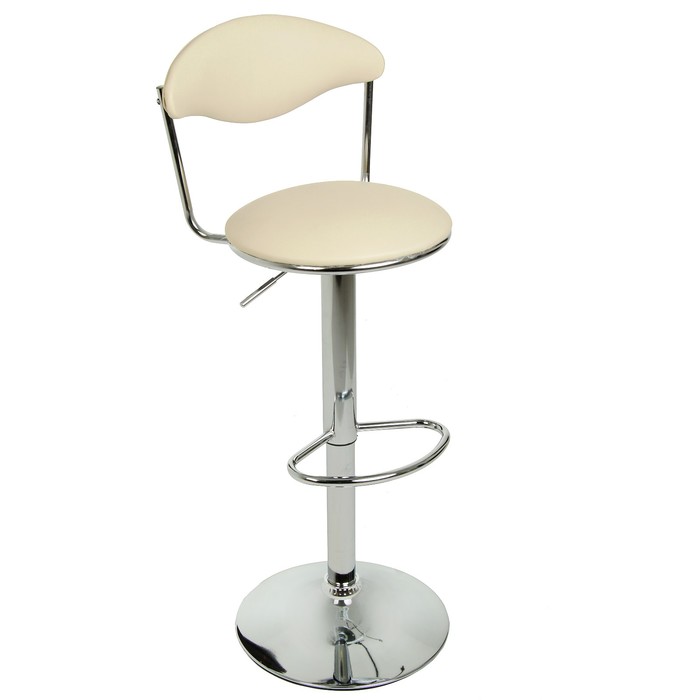 Стул барный "Джеймс" с подъемным механизмом, бежевый