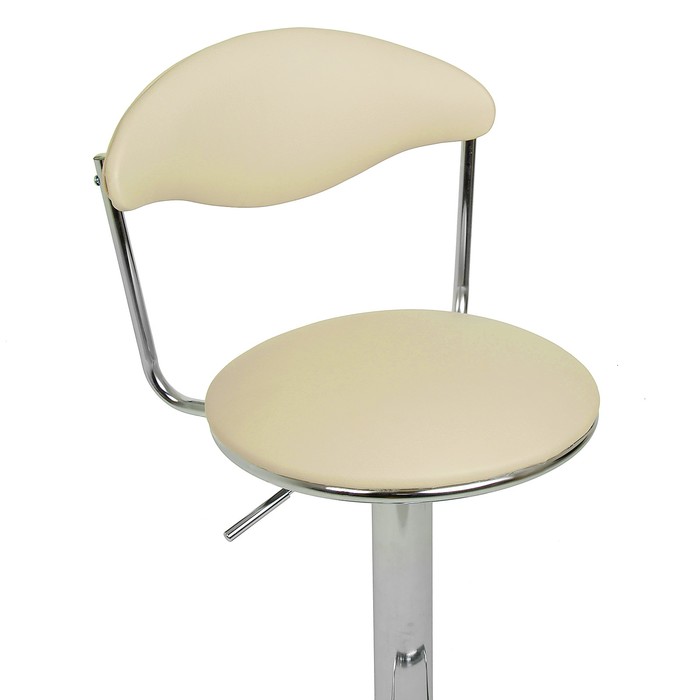 Стул барный "Джеймс" с подъемным механизмом, бежевый