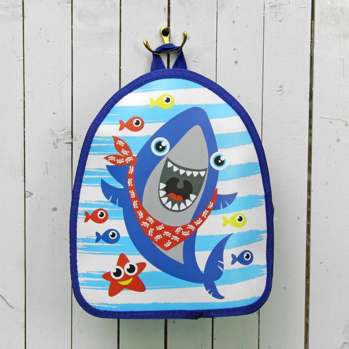 Рюкзак детский "Акула", 21 х 25 см