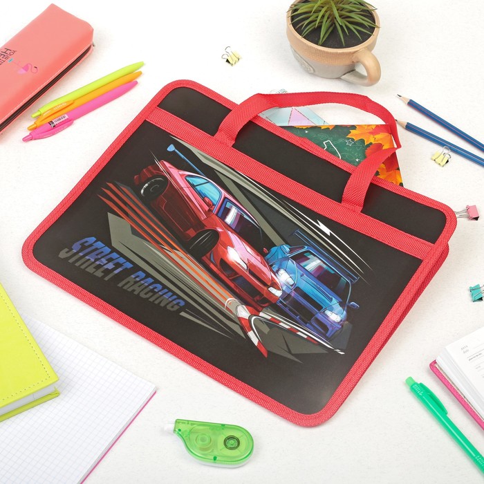 Папка с ручками "Street racing" формат А4