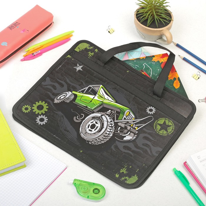 Папка с ручками "Внедорожник" формат А4