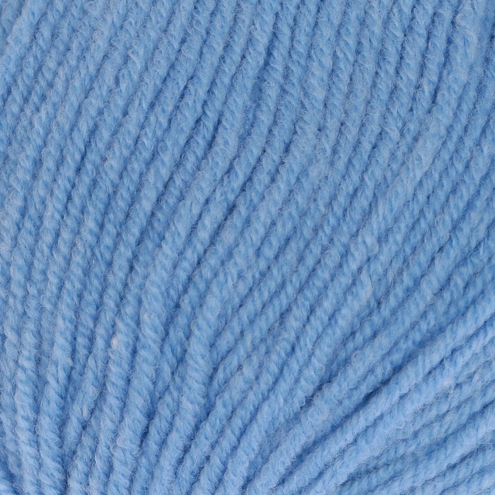 Пряжа "Milk cotton" 45% хлопок, 15% шёлк, 40% акрил, 150м/50гр (020 голубой)
