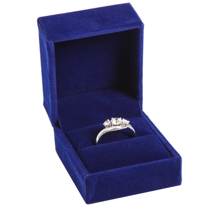 Коробочка под кольцо бархатная «Поздравляю», 4,5 × 4 × 5 см