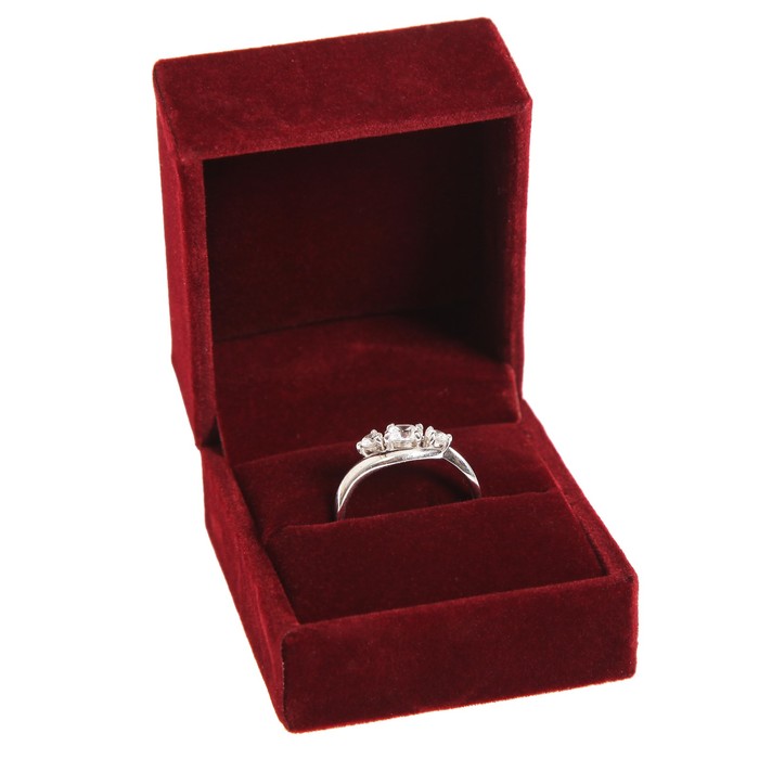 Коробочка под кольцо бархатная «Любимой», 4,5 х 4 х 5 см