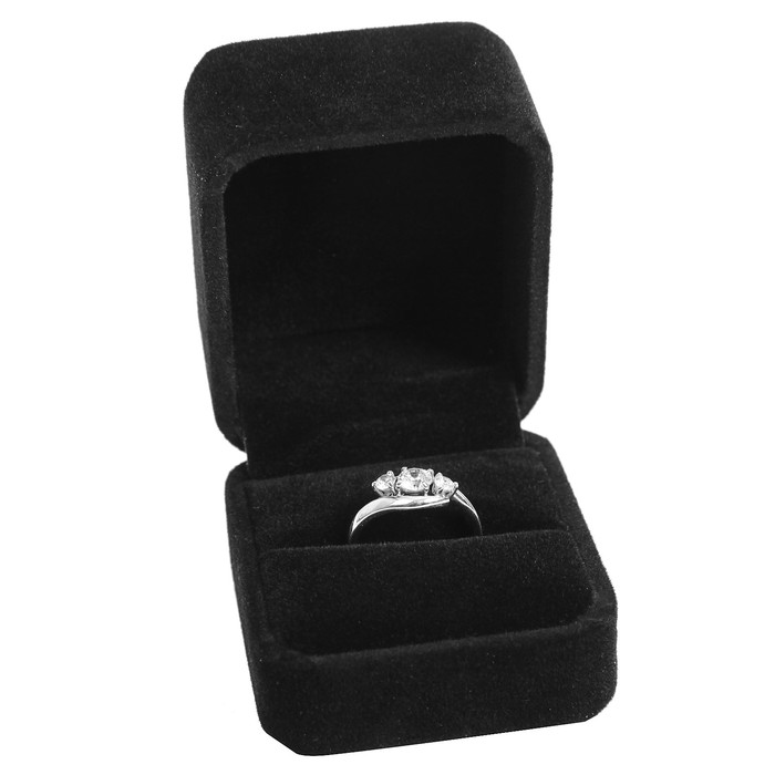 Коробочка под кольцо бархатная «Для тебя!», 4,5 х 4 х 5 см