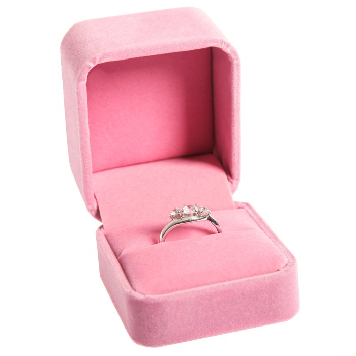 Коробочка под кольцо бархатная «С нежностью», 4,5 × 4 × 5 см