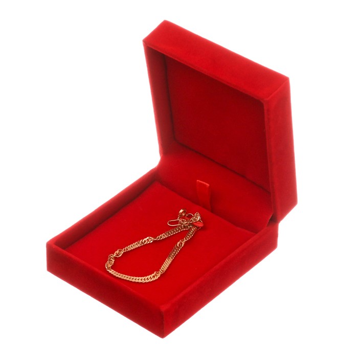 Коробочка под набор бархатная «С любовью!», 6 х 5 х 4,5 см