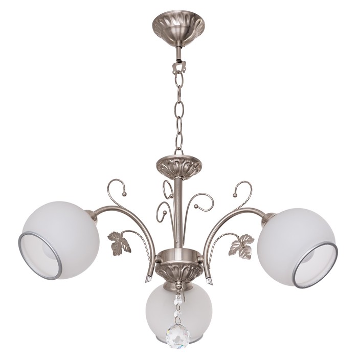 Люстра "Ориана" 3x40Вт E27 серебро 48х44х62см.