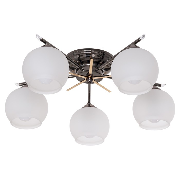 Люстра "Анфия" 5x40Вт E27 антрацит 48х44х18см.