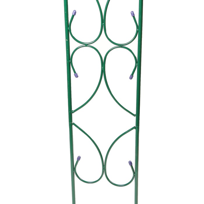 Арка садовая, разборная, 250 × 120 × 30 см, металл, зелёная, «Узор-2»