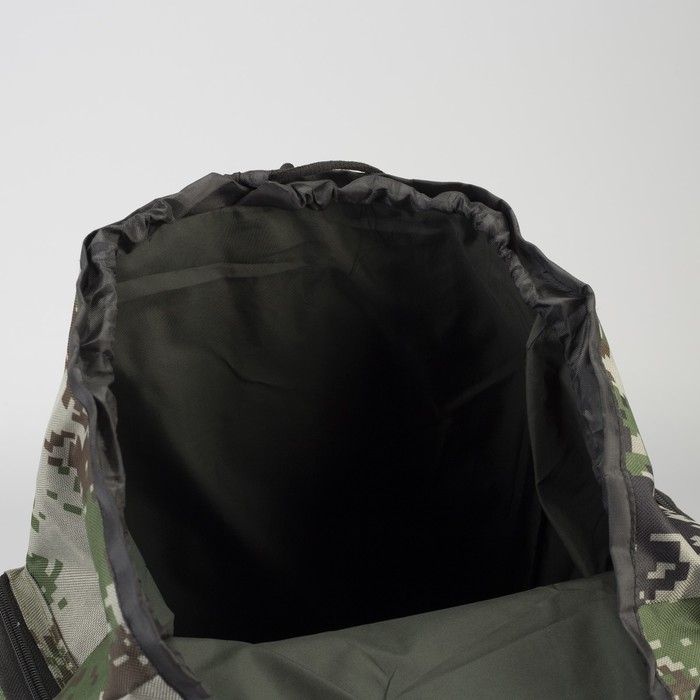 Рюкзак турист Пиксель, 30*14*57/60, отд на шнурке, 6 н/карманов, св-хаки