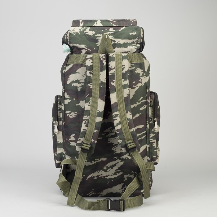 Рюкзак турист Пиксель, 30*14*57/60, отд на шнурке, 6 н/карманов, хаки