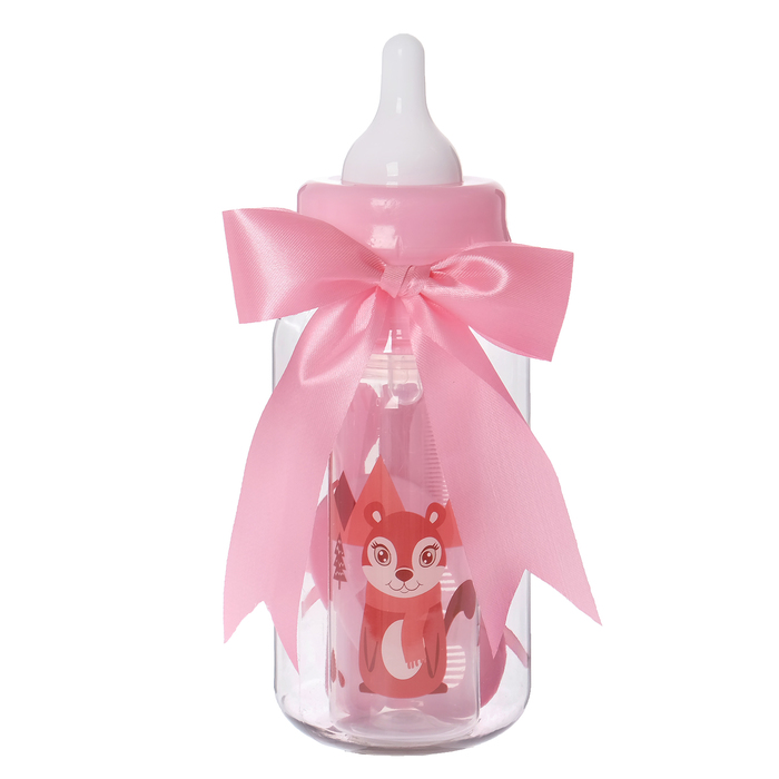 Набор детский «Первый подарок малышу», 6 предметов: бутылочка для кормления 250 мл, прорезыватель, ложка, вилка, расчёска, щётка, в подарочной упаковке